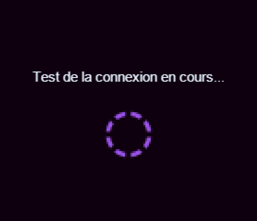 Test de connexion